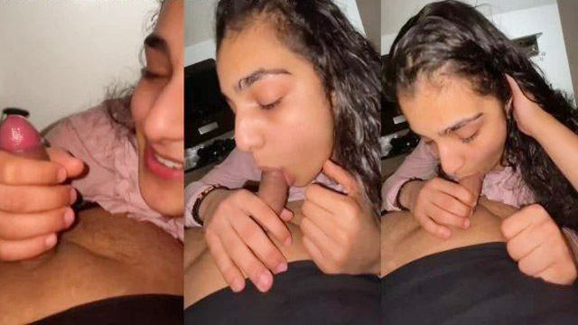 Beautiful Girl Sucking Desi Boyfriend Cumshot MMS Leak